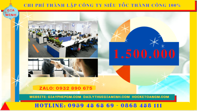 Thành lập công ty siêu tốc thành công 100% tại điện biên 5 Chi phí thành lập công ty nhanh chóng tại Điện Biên