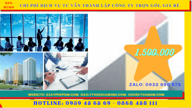 Dịch vụ tư vấn thành lập công ty trọn gói, giá rẻ tại hưng yên 12 Chi phí thành lập công ty trọn gói bao nhiêu tại Hưng Yên