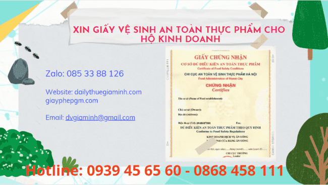 XIN GIẤY VỆ SINH AN TOÀN THỰC PHẨM CHO HỘ KINH DOANH TẠI PHÚ QUỐC 6 Dịch vụ xin giấy chứng nhận vệ sinh an toàn thực phẩm cho hộ kinh doanh tại Phú Quốc