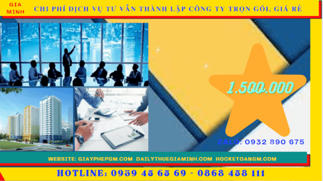 Dịch vụ tư vấn thành lập công ty trọn gói, giá rẻ tại phú quốc 5 Chi phí thành lập công ty trọn gói bao nhiêu tại Phú Quốc