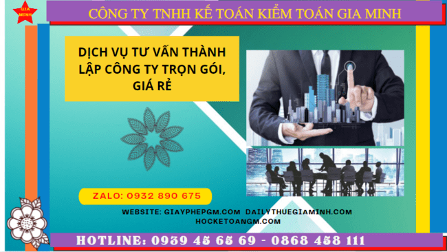Dịch vụ tư vấn thành lập công ty trọn gói, giá rẻ tại bắc ninh 4 Dịch vụ thành lập công ty trọn gói giá rẻ tại Bắc Ninh