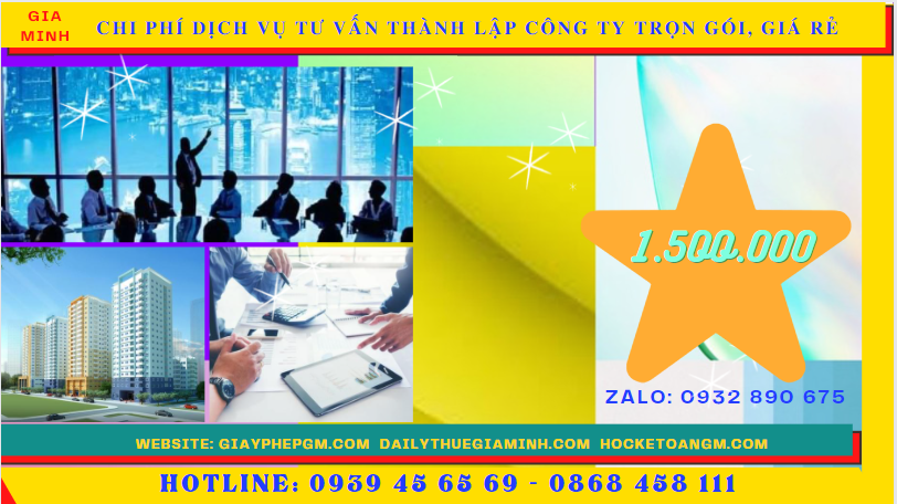 Dịch vụ tư vấn thành lập công ty trọn gói, giá rẻ tại Cần Thơ 12 Chi phí thành lập công ty trọn gói bao nhiêu tại Cần Thơ