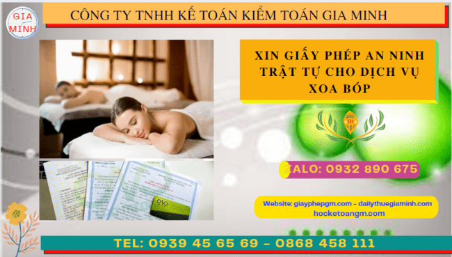 XIN GIẤY PHÉP AN NINH TRẬT TỰ CHO DỊCH VỤ XOA BÓP TẠI HUẾ 1 Thủ tục xin giấy phép an ninh trật tự ở Huế