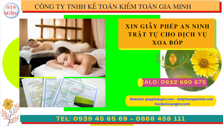 XIN GIẤY PHÉP AN NINH TRẬT TỰ CHO DỊCH VỤ XOA BÓP TẠI THÀNH PHỐ HUẾ 1 Thủ tục xin giấy phép an ninh trật tự ở Thành Phố Huế