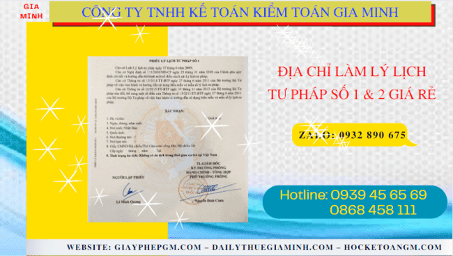ĐỊA CHỈ LÀM LÝ LỊCH TƯ PHÁP SỐ 1 & 2 TẠI PHÚ THỌ GIÁ RẺ 4 Dịch vụ làm lý lịch tư pháp số 1 & 2 giá rẻ tại Phú Thọ