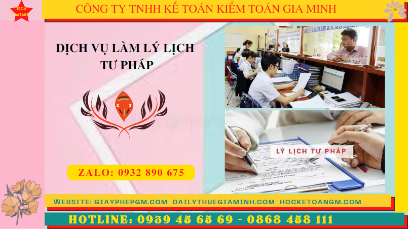 Dịch vụ làm lý lịch tư pháp ở vĩnh phúc 6 Dịch vụ làm phiếu lý lịch tư pháp ở Vĩnh Phúc