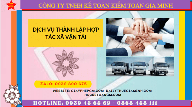 Dịch vụ thành lập hợp tác xã vận tải tại yên bái 6 Dịch vụ thành lập hợp tác xã vận tải tại Yên Bái