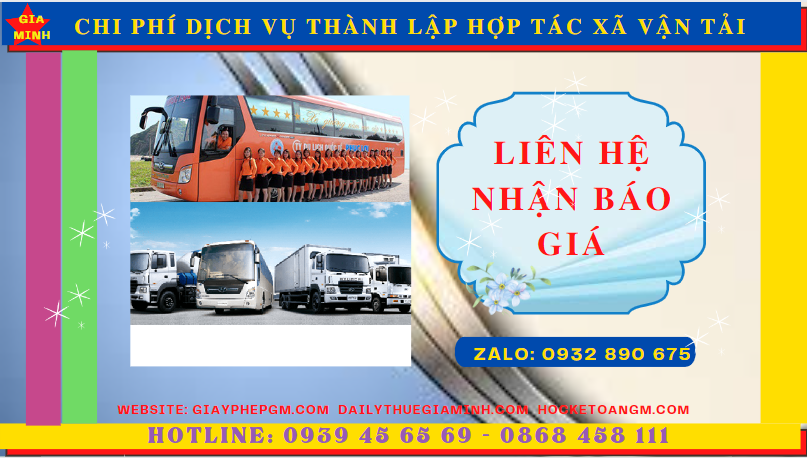 DỊCH VỤ THÀNH LẬP HỢP TÁC XÃ VẬN TẢI TẠI SƠN LA 5 Chi phí thành lập hợp tác xã vận tải tại Sơn La