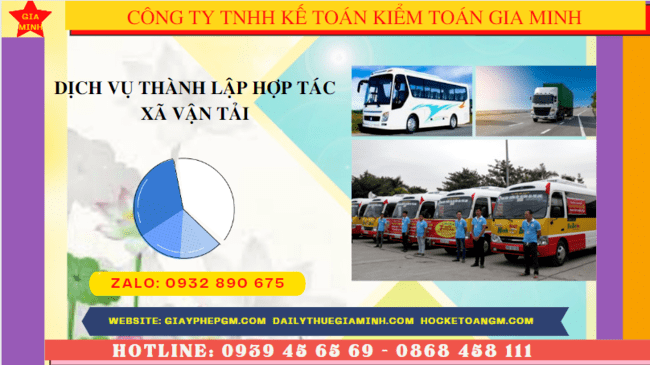 Dịch vụ thành lập hợp tác xã vận tải tại yên bái 4 Điều kiện thành lập hợp tác xã vận tải tại Yên Bái