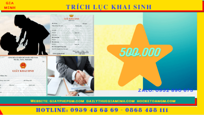 Hướng dẫn làm giấy khai sinh cho trẻ em 5 Trích lục khai sinh trẻ em hết bao nhiêu tiền