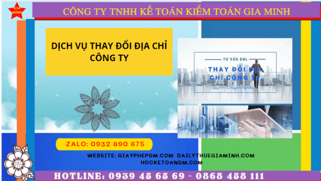 Dịch vụ thay đổi địa chỉ công ty tại hưng yên chỉ 1.200.000 đ 6 Thủ tục chuyển địa điểm kinh doanh thay đổi tên công ty tại Hưng Yên