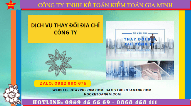 Dịch vụ thay đổi địa chỉ công ty tại tp hưng yên chỉ 1.200.000 đ 4 Dịch vụ thay đổi địa chỉ trụ sở công ty tại TP Hưng Yên