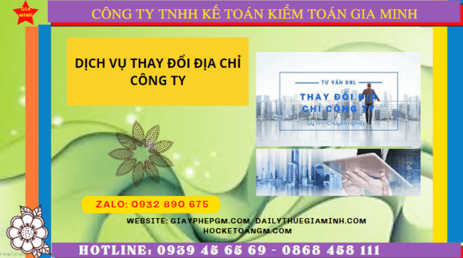 Dịch vụ thay đổi địa chỉ công ty tại thành phố hưng yên chỉ 1.200.000 đ 4 Dịch vụ thay đổi địa chỉ trụ sở công ty tại Thành Phố Hưng Yên