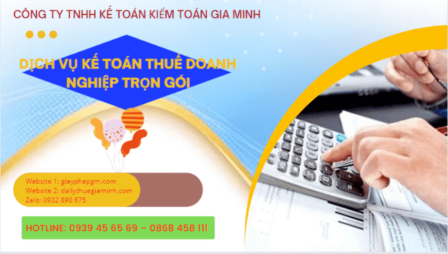 Dịch vụ kế toán thuế doanh nghiệp trọn gói tại TP Hồ Chí Minh