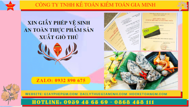 Xin giấy phép vệ sinh an toàn thực phẩm sản xuất giò thủ tại Quận Hải Châu 1 Hồ sơ xin giấy phép vệ sinh an toàn thực phẩm cơ sở giò thủ ở Quận Hải Châu