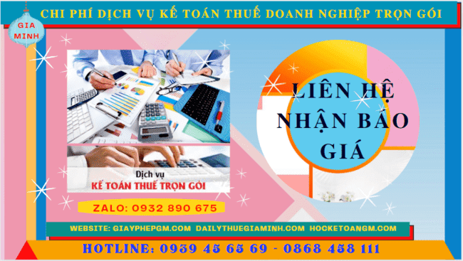 Bảng giá dịch vụ kế toán doanh nghiệp ở TP Hồ Chí Minh 