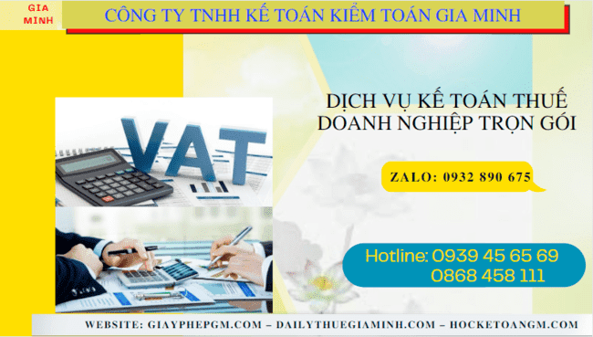 Đơn vị cung cấp dịch vụ kế toán thuế doanh nghiệp ở Quận Ninh Kiều 