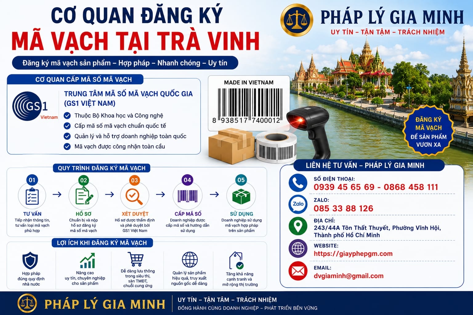 Cơ quan đăng ký mã vạch Trà Vinh