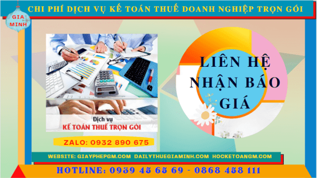 Bảng giá dịch vụ kế toán doanh nghiệp ở Thành Phố Hà Nội 