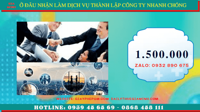 Chi phí dịch vụ thành lập công ty trọn gói tại Quận Hải Châu