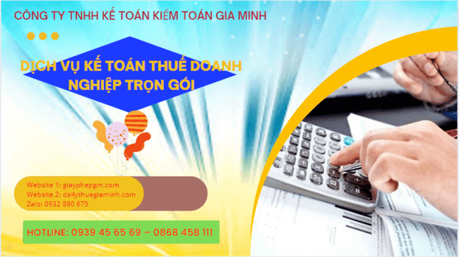 Dịch vụ kế toán thuế doanh nghiệp trọn gói tại Cà Mau
