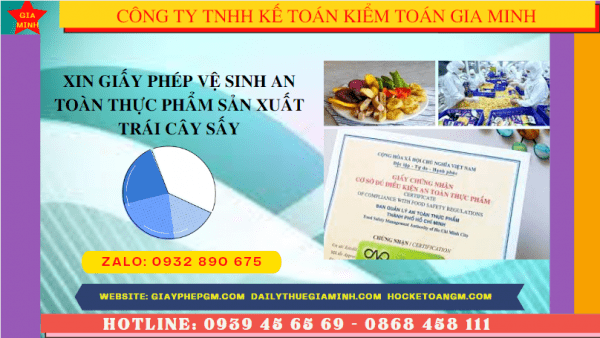 Xin giấy phép vệ sinh an toàn thực phẩm sản xuất trái cây sấy tại 4 Điều kiện xin cấp giấy phép an toàn thực phẩm sản xuất trái cây sấy tại Bạc Liêu