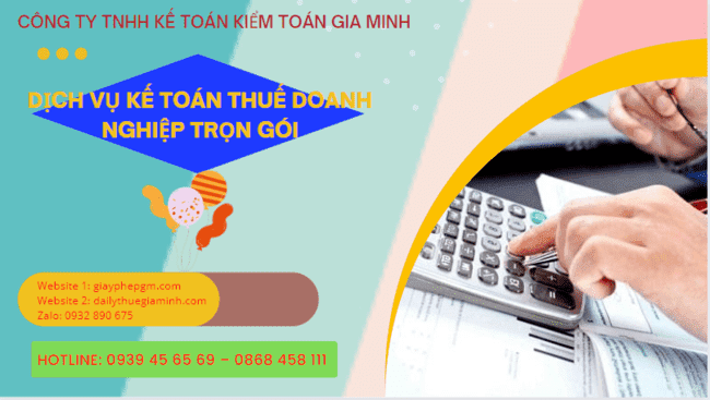 Dịch vụ kế toán thuế doanh nghiệp trọn gói tại Đồng Tháp