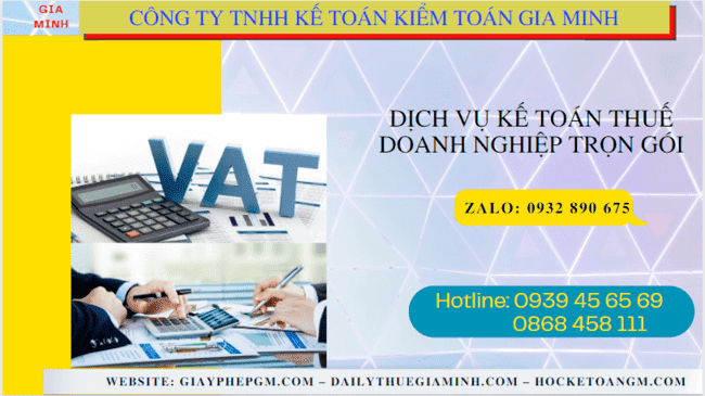 Đơn vị cung cấp dịch vụ kế toán thuế doanh nghiệp ở Bạc Liêu 