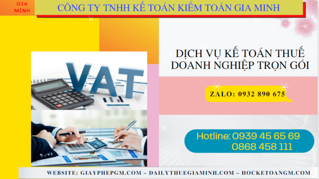 Đơn vị cung cấp dịch vụ kế toán thuế doanh nghiệp ở Cà Mau 