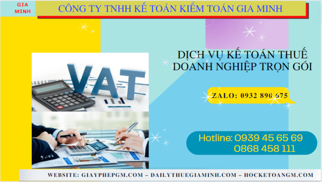 Đơn vị cung cấp dịch vụ kế toán thuế doanh nghiệp ở Đồng Tháp 