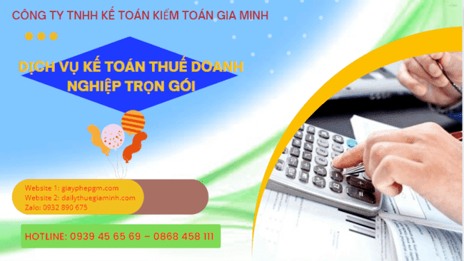 Dịch vụ kế toán thuế doanh nghiệp trọn gói tại Bình Dương