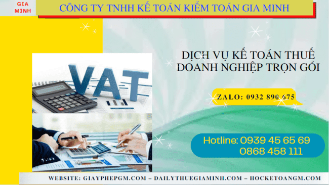 Đơn vị cung cấp dịch vụ kế toán thuế doanh nghiệp ở Trà Vinh 