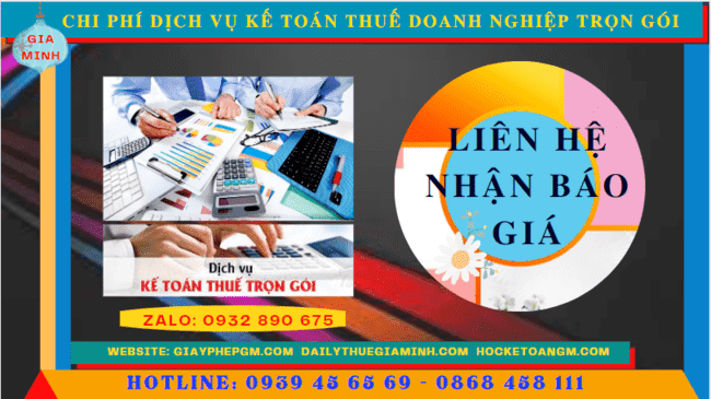 Bảng giá dịch vụ kế toán doanh nghiệp ở Quận Hải Châu 