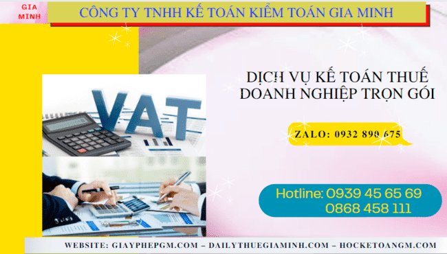 Đơn vị cung cấp dịch vụ kế toán thuế doanh nghiệp ở Bình Dương 