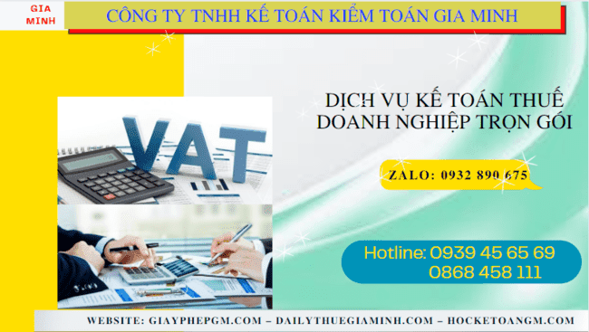 Đơn vị cung cấp dịch vụ kế toán thuế doanh nghiệp ở Bình Phước 