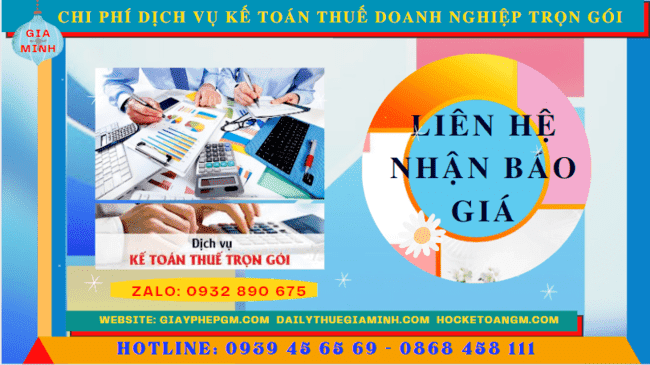 Bảng giá dịch vụ kế toán doanh nghiệp ở Cà Mau 