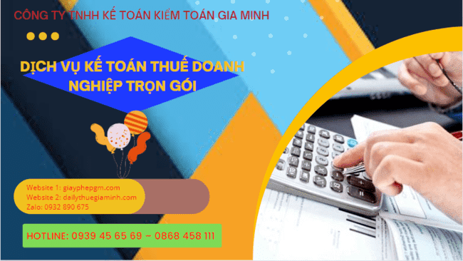 Dịch vụ kế toán thuế doanh nghiệp trọn gói tại Bình Định