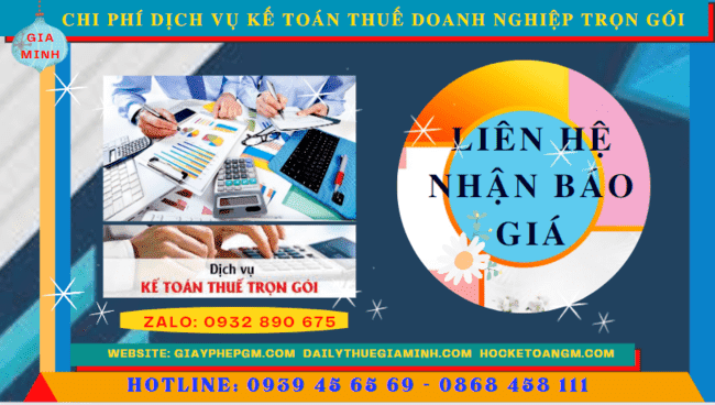 Bảng giá dịch vụ kế toán doanh nghiệp ở Phú Quốc 