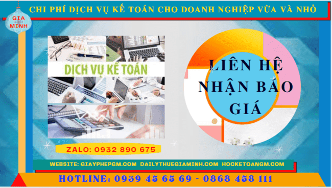 Bảng giá dịch vụ kế toán cho doanh nghiệp nhỏ và vừa ở Bình Dương