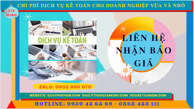 Dịch vụ kế toán cho doanh nghiệp vừa và nhỏ tại điện biên 5 Bảng giá dịch vụ kế toán cho doanh nghiệp nhỏ và vừa ở Điện Biên
