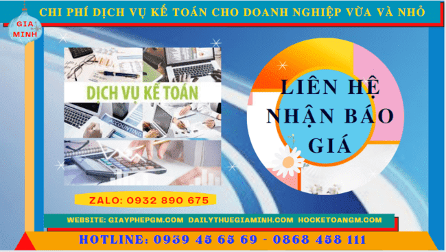 Bảng giá dịch vụ kế toán cho doanh nghiệp nhỏ và vừa ở Hà Tĩnh