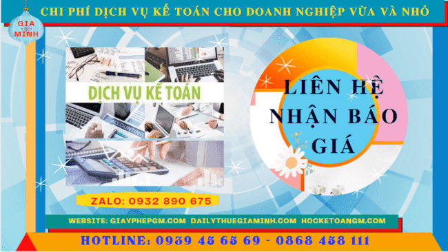 Dịch vụ kế toán cho doanh nghiệp vừa và nhỏ tại hòa bình 5 Bảng giá dịch vụ kế toán cho doanh nghiệp nhỏ và vừa ở Hòa Bình