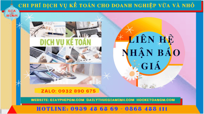 Dịch vụ kế toán cho doanh nghiệp vừa và nhỏ tại nha trang 5 Bảng giá dịch vụ kế toán cho doanh nghiệp nhỏ và vừa ở Nha Trang