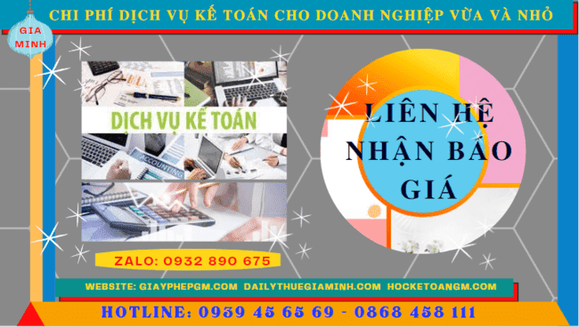 Dịch vụ kế toán cho doanh nghiệp vừa và nhỏ tại thái nguyên 5 Bảng giá dịch vụ kế toán cho doanh nghiệp nhỏ và vừa ở Thái Nguyên