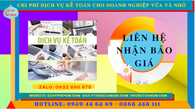 Bảng giá dịch vụ kế toán cho doanh nghiệp nhỏ và vừa ở TT Huế