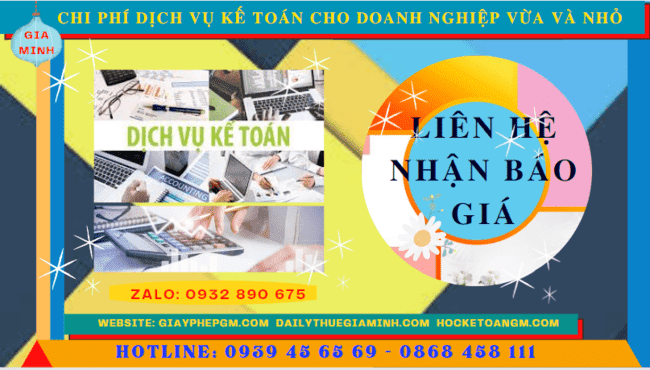 Bảng giá dịch vụ kế toán cho doanh nghiệp nhỏ và vừa ở Vĩnh Phúc