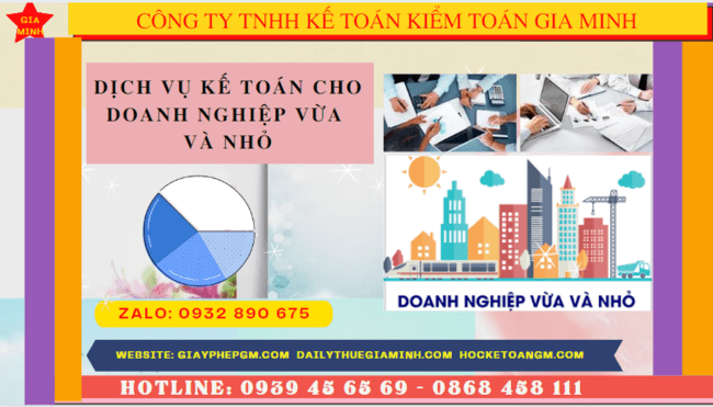 Dịch vụ kế toán cho doanh nghiệp vừa và nhỏ trọn gói ở Bến Tre