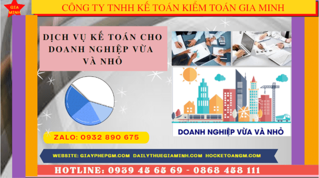 Dịch vụ kế toán cho doanh nghiệp vừa và nhỏ trọn gói ở Bình Dương