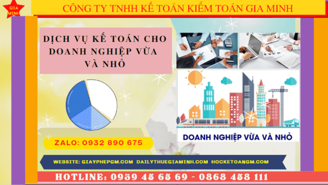 Dịch vụ kế toán cho doanh nghiệp vừa và nhỏ trọn gói ở Cao Bằng
