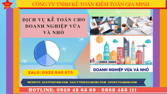 Dịch vụ kế toán cho doanh nghiệp vừa và nhỏ trọn gói ở Huế